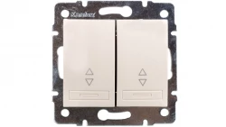 DOMO Łącznik podwójny schodowy szybkozłączka 10AX 250V kremowy 011060203 24778