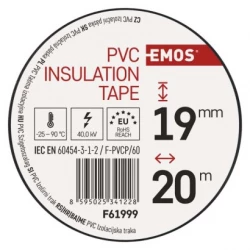 Taśma izolacyjna PVC 19mm / 20m mix /10szt./ F61999