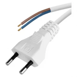 Przewód przyłączeniowy PVC 2x0,75mm, 5m biały S15275