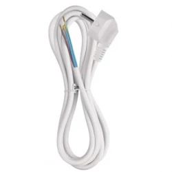 Przewód przyłączeniowy PVC 3x1,0mm, 3m biały S14313