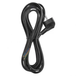Przewód przyłączeniowy PVC 3x1,0mm, 5m czarny S18315