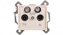 LOGI Gniazdo TV/2xSAT końcowe kremowe 021590003 25164