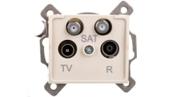 LOGI Gniazdo TV/2xSAT końcowe kremowe 021590003 25164