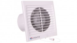 Wentylator łazienkowy fi 100 230V 14W 95m3/h 35dB ścienny wyłącznikiem sznurkowym (STYL WP) 100SV