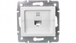 LOGI Gniazdo komputerowe pojedyncze (RJ45Cat 6 Jack) Biały 021400002 25109