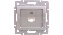 LOGI Gniazdo komputerowe pojedyncze (RJ45Cat 5e Jack) Srebrny 021390043 25226