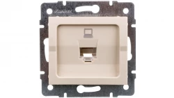 LOGI Gniazdo komputerowe pojedyncze (RJ45Cat 5e Jack) Kremowy 021390003 25167