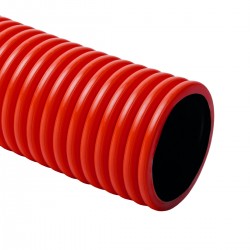 Rura osłonowa giętka karbowana z podwójnym płaszczem KOPOFLEX KF 160 C (25m)czerwona KF 09160_BB