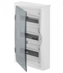 Rozdzielnica modułowa 3x12 n/t ECONOMIC BOX RN 3/36 drzwi transparentne (N+PE) IP40 2506-01