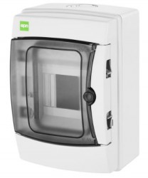 Rozdzielnica modułowa hermetyczna GALANT PLUS RN 1x4 drzwi transparentne (N+PE) IP65 1601-01
