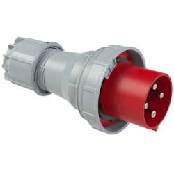 Wtyczka przenośna 125A 4P 400V czerwona IP67 POWER TWIST 044-6