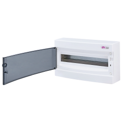 Rozdzielnica modułowa 1x18 natynkowa /transparentna/ IP40 ECT18PT-S DIDO 001101068