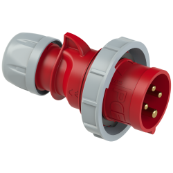 Wtyczka przenośna 16A 4P 400V czerwona IP67 SHARK 0142-6