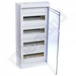 Rozdzielnica modułowa 4x12 natynkowa IP40 Nedbox (drzwi transparentne) 601249