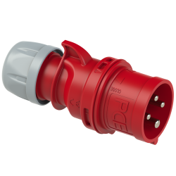 Wtyczka przenośna (zwrotnica faz) 16A 4P 400V czerwona IP44 SHARK 7014-6