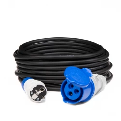 Przedłużacz adapter CAMPING CEE 16A 3P 1x230V EXTREM H05RR-F 3x2,5 15m IP44 PS-CMP1Z/44/15M/3X2,5/H05RR-F