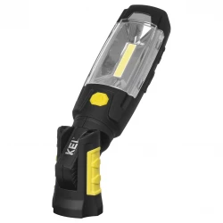 Lampa warsztatowa akumulatorowa LED COB 3W 2,6Ah Li-Ion /+ powerbank, hak, magnes/ LW-1PBR