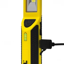 Latarka warsztatowa akumulatorowa LED COB 3W+1W 2,6Ah Li-Ion /hak, magnes, powerbank/ LW-2PB