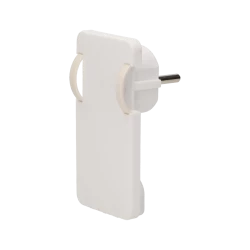 Wtyczka płaska kątowa 2P 16A 250V biała OR-AE-1311/W