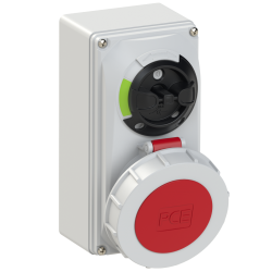 Gniazdo stałe z wyłącznikiem 0-1 małe 32A 5P 400V IP67 /blokada mechaniczna/ 61252-6