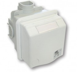 Gniazdo podtynkowe przelotowe 16A 2P+Z 230V szare IP44 DESIGN 883108v