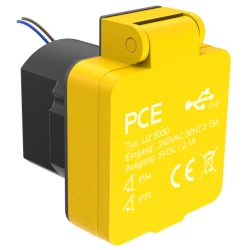 Gniazdo ładowania USB 5V/2,1A, (2x) ze zintegrowanym zasilaczem U25050