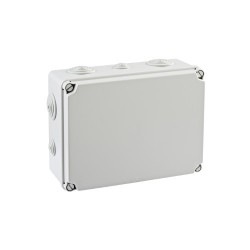 Puszka natynkowa LIGHT 241x180x96 4xM25 6xM40 IP66/67 szara EV-231