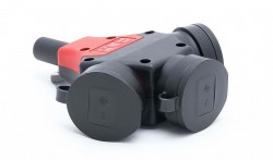 Rozgałęźnik gumowy do przedłużacza 3-gniazda z/u 10/16A 230V IP44 TAURUS 24311-sw