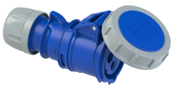 Gniazdo przenośne 16A 3P 230V niebieskie IP67 SHARK 2132-6