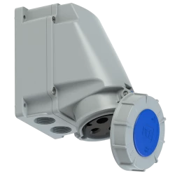 Gniazdo stałe 63A 3P 230V niebieskie IP67 /bez dławnicy/ POWER TWIST 133-6