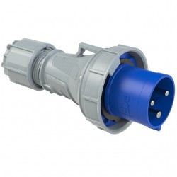 Wtyczka przenośna 63A 3P 230V niebieska IP67 POWER TWIST 033-6