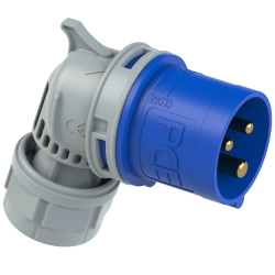 Wtyczka przenośna kątowa 16A 3P 230V niebieska IP44 TURBO TWIST 8013-6TT