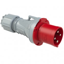 Wtyczka przenośna 63A 4P 400V czerwona IP44 POWER TWIST 0341-6