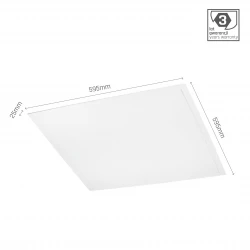 ALGINE PANEL BACKLIGHT 40W WW 230V 120st IP20      600x600x25 BIAŁY