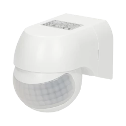 Czujnik ruchu PIR 180st. IP44 800W mini biały OR-CR-242