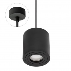 CHLOE GU10 NATYNKOWA GU10 250V IP65 90x97mm CZARNY okrągła nieruchoma baza okrągła