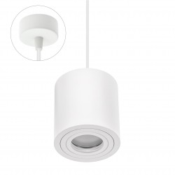 CHLOE GU10 NATYNKOWA GU10 250V IP65 90x97mm BIAŁYokrągła  nieruchoma baza okrągła