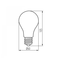 Żarówka LED XLED A60 4,5W-WW-M 29607