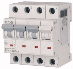 Wyłącznik nadprądowy 3P+N C 25A 6kA AC xPole Home HN-C25/3N 194913