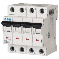 Wyłącznik nadprądowy 4P B 16A 6kA AC PL6-B16/4 166494