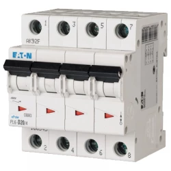 Wyłącznik nadprądowy 4P B 20A 6kA AC PL6-B20/4 166497
