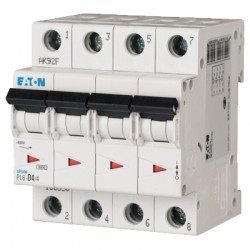 Wyłącznik nadprądowy 4P B 4A 6kA AC PL6-B4/4 166501