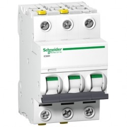 Wyłącznik nadprądowy 3P D 63A 10kA AC iC60H-D63-3 A9F08363
