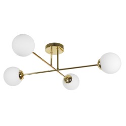 LEIA 4P E27, lampa wisząca, max. 4x60W, złota