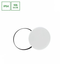 NYMPHEA BLACK & WHITE RINGS 32W NW 230V 115st IP54 FI380x55 BIAŁY/CZARNY OKRĄGŁA CZUJNIK