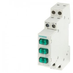 Lampka modułowa 3x zielona 230V 5TE5802