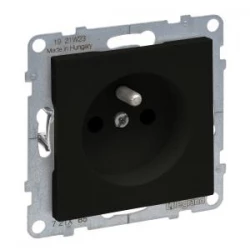 SUNO2 Gniazdo pojedyncze 2P+Z czarne 16A 250V zaciski śrubowe 721485