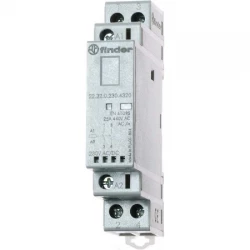 Stycznik modułowy 25A 2Z 24V AC/DC, wskaźnik zadziałania + LED, styk AgNi 22.32.0.024.1320