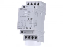 Stycznik modułowy 2Z 2R 25A 230V AC/DC, funkcja Auto-On-Off, wskaźnik zadziałania + LED, 35mm 22.34.0.230.4640