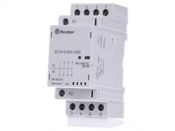 Stycznik modułowy 4Z 25A 24V AC/DC, wskaźnik zadziałania + LED, 35mm 22.34.0.024.4320